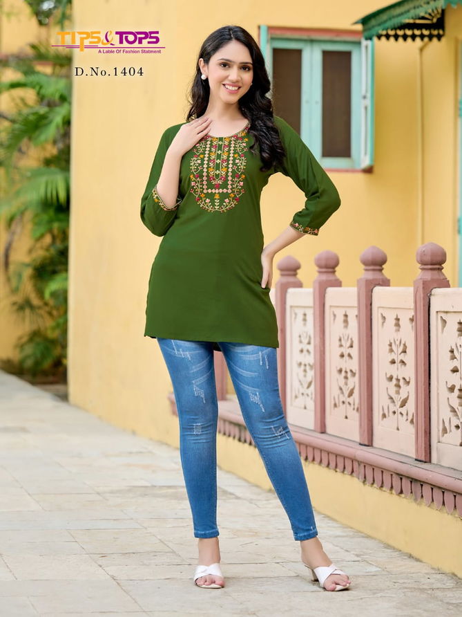 Bubbly Vol 14 By Tips And Tops Rayon Short Top Wholesale Price In Surat
